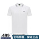 雨果博斯（HUGO BOSS）BOSS 雨果博斯男裝Polo衫男男裝上衣棉質(zhì)商務(wù)休閑立領(lǐng)短袖polo衫 白色（50506180） L （150-175斤）僅供參考