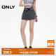 ONLY2025秋季新款做舊水洗高腰裙褲A字短褲牛仔褲女|125143016 J0Z牛仔灰 L
