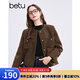 百圖betu女裝冬季新款毛衣100%羊毛修身保暖百搭毛衣女2411D08 黑色 S