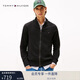 Tommy Hilfiger【休閑立領(lǐng)】秋冬男裝棉羊絨混紡夾克開(kāi)衫/商務(wù)純棉針織外套