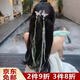 梵昇昱新中式蝴蝶發(fā)夾女超仙編發(fā)絲帶綁發(fā)飄帶漢服頭飾古風(fēng)發(fā)飾高級感 曼波綠蝴蝶絲帶發(fā)夾【一對兒】