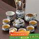 尚言坊汝窯功夫茶具整套家用辦公高檔陶瓷茶壺茶杯個(gè)人專(zhuān)用泡茶器全套裝
