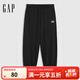 Gap男裝2025春季新款印花logo重磅針織束口褲運(yùn)動(dòng)休閑長褲725660 黑色 XL (180/88A) 亞洲尺碼
