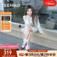天美意鞋子女鞋商場同款粗跟法式漆皮軟底單鞋女單鞋BJ271CQ4 紅色 37