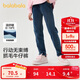 巴拉巴拉童裝女童褲子冬裝中大童加絨牛仔長(cháng)褲兒童保暖舒適潮208424108008