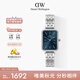 丹尼爾惠靈頓（DanielWellington）DW手表女士星環(huán)極地藍小方表簡(jiǎn)約時(shí)尚七夕禮物送女友DW00100670