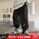 左西童裝男童褲子兒童衛(wèi)褲春秋款2025新款男孩韓版休閑長褲運動褲 黑色 160 建議身高160cm左右
