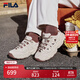 FILA 楊冪同款|斐樂(lè )官方女鞋MUFFIN2025冬新款松餅鞋時(shí)尚摩登休閑鞋 泡沫白/雨朦灰色-WR 36.5