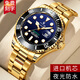 勞力士王子綠水鬼男士手表潛航者型全自動(dòng)機械表時(shí)尚防水夜光商務(wù)名牌手表男 間金藍面