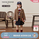 Teenie Weenie Kids小熊童裝25年新款春秋男女童學(xué)院西裝夾克外套 米色 160cm