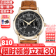 西鐵城（CITIZEN）小藍針光動(dòng)能小牛皮日歷星期顯示防水商務(wù)休閑手表男情人節禮物 小金針AO9003-08E