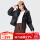 駱駝黑鉆3.0短款羽絨服女裝冬新款保暖防風(fēng)連帽羽絨外套面包服