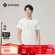 Rapido【新品】靂霹道2025新款男士O系列羅馬布印花短袖T恤休閑運動(dòng) 白色 XL 180/96A