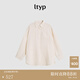 旅途原品ltyp 法國(guó)進(jìn)口100%亞麻大廓形襯衫/半裙 極簡(jiǎn)文藝上衣女秋 襯衫-奶油杏 M