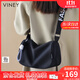 viney斜挎包包女包品牌腋下包帆布包單肩生日禮物送女友老婆 【黑色】實(shí)用高級感洋氣餃子包 百搭輕奢時(shí)尚休閑枕頭包