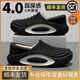 潔麗雅防水棉拖鞋男士秋冬季外穿防滑防臭居家室內加絨保暖全包跟棉鞋女 典雅黑 【順豐速運 極速送達】 42-43 【標準碼】