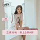 gelatopique25春夏新品女睡衣套裝貓咪波點(diǎn)T恤短褲PWCT251343 粉色 均碼