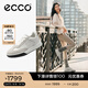 愛步（ECCO）休閑鞋女 2025新款百搭平底鞋簡約球鞋板鞋德訓(xùn)鞋 街頭272833 灰白色/白色27283350153 38