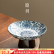 陶羽青花陶瓷高腳茶點(diǎn)網(wǎng)紅水果盤(pán)家用客廳點(diǎn)心零食堅果糖果盤(pán)貢盤(pán)供盤(pán) 青花小果盤(pán)-盤(pán)花