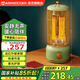 艾美特（AIRMATE） 取暖器家用電暖器速熱小太陽(yáng)鳥(niǎo)籠電暖氣遠紅外烤火爐電暖爐 WR8-X4-1【綠色復古】