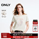 ONLY2025秋季新款舒適設計感玫瑰印花正肩短袖T恤女|125101044 A43 奶油白色 2XL (180) 96A