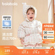 巴拉巴拉嬰兒花版羽絨服女童冬季短款外套保暖2024甜美時(shí)尚萌208424107010