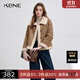 KBNE安可拉紅環(huán)保毛外套女秋冬新款仿皮毛一體加厚保暖氣質(zhì)仿皮草 駝色 S