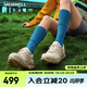 邁樂(lè )（Merrell）運動(dòng)戶(hù)外徒步鞋FREE STRIDE邁行男女款減震防滑登山戶(hù)外通勤鞋 MT6325102-03灰卡其男女同款 41
