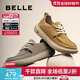 百麗（Belle）厚底休閑鞋男2025新款商場(chǎng)同款牛皮革戶(hù)外工裝鞋加絨8VD01CM5預售 灰色 42 (260mm)