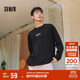 森馬（Semir）長(cháng)袖T恤男重磅寬松打底上衣印花情侶裝秋季內搭外穿101524101211