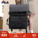 斐樂(lè )FILA官方男士背包【黑武士】雙肩包防潑水老花輕便大容量電腦包 正黑色-BK XS