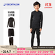 迪卡儂（DECATHLON）兒童緊身衣保暖訓練服兒童運動(dòng)透氣速干衣秋長(cháng)袖內衣KIL 三件套 -【經(jīng)典黑】-針織進(jìn)階款 150 （10-11歲 141-150）