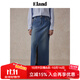 ELAND衣戀半身裙女純棉高腰前開(kāi)叉長(cháng)裙2025秋新款 中牛仔色(01)M/Indigo S 160