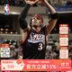 MITCHELL & NESS官方Mitchell&Ness76人艾弗森球衣00-01賽季球迷版復古運動(dòng)背心 黑色1 XL