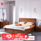 光明家具 實(shí)木床水曲柳大床現代簡(jiǎn)約實(shí)木床雙人床臥室婚床 1501G 1.8米箱體床
