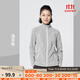 迪卡儂（DECATHLON）戶(hù)外透濕抓絨女加厚搖粒絨抓絨衣保暖外套沖鋒衣內膽MH100 全拉鏈-淺灰色 M
