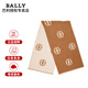 巴利（BALLY）新款女士羊毛圍巾印花LOGO披肩外搭圍脖送女友 6305008 棕色6305008