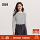 森馬（Semir）[商場(chǎng)同款]長(cháng)袖T恤女緊身簡(jiǎn)約百搭2025春圓領(lǐng)打底衫101125101007
