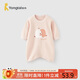 童泰（TONGTAI）嬰兒睡袍春秋季純棉寶寶睡衣家居服男女童護肚空調服粉色80cm