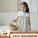 OAK FAMILY夏季2025新品女童無袖連衣裙大翻領(lǐng)寶寶裙子 鈴蘭物語 100 cm