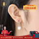百鈺福輕奢品牌珍珠耳環(huán)女銀針耳墜氣質(zhì)韓國森系簡(jiǎn)約個(gè)性百搭耳飾禮物 銀針白珠