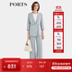 PORTS寶姿女裝2024春夏新款時(shí)尚闊腿長(cháng)褲子簡(jiǎn)約純色松緊開(kāi)衩直筒褲 水綠色 L (8)