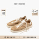 FOOT INDUSTRY 足下工業(yè) 「品牌經(jīng)典」極簡(jiǎn)德訓鞋翻毛皮無(wú)內里系列舒適休閑夏季 沙色/古白色 40