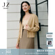 玖姿·安娜蔻簡(jiǎn)雅百搭寬松落肩紐扣短款開(kāi)衫毛衫女2024春款 卡其 M