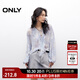 ONLY2025夏季新款法式優(yōu)雅荷葉邊輕薄質(zhì)感長(cháng)袖雪紡衫女|125251002 H3H瑞秋印花藍 M