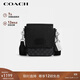 蔻馳（COACH）【品牌直供】男士LUCAS迷你單肩斜挎包灰黑色 CO915