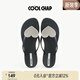 COOLCHAP愛(ài)心人字拖女軟底外穿防滑海邊沙灘度假2024年夏季新款夾腳涼拖鞋 暗夜魅影 38 （建議拍大一碼）