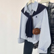 森馬（Semir）2025年春季新款韓版時(shí)尚百搭條紋襯衫女短款翻領(lǐng)寬松顯瘦長(cháng)袖上衣 藍色/單襯衫(無(wú)披肩) 1件 均碼 90-128斤