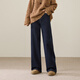 逸陽(yáng)（ESE-Y）加絨牛仔褲女2025年冬季闊腿褲子 深藍色-小個(gè)子（高155-162） 26