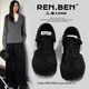 人本（RENBEN）2026春季新款原創(chuàng  )ins風(fēng)德訓鞋多巴胺配色甜美德訓鞋時(shí)尚超軟板鞋